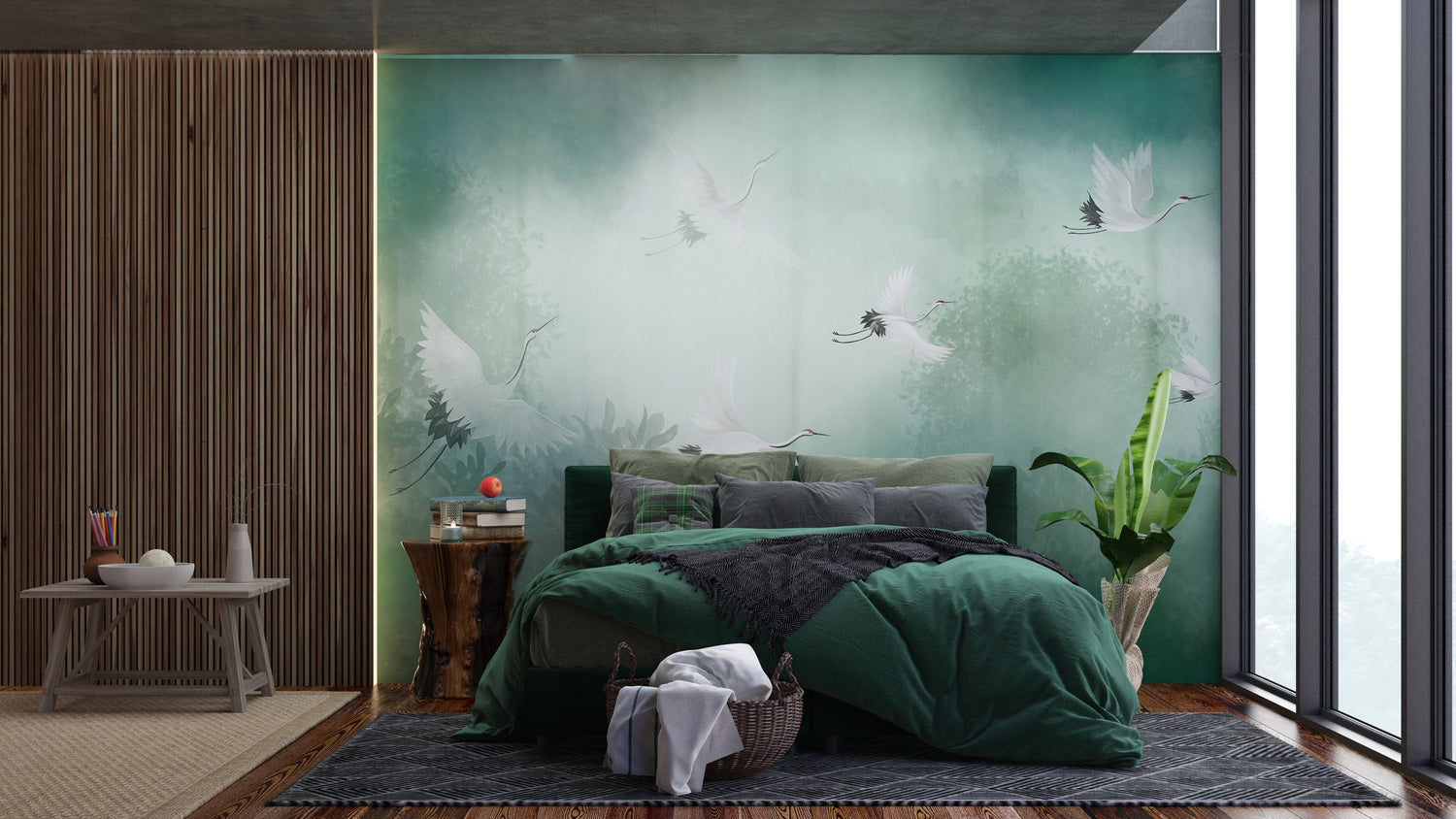 bedroom wall mural