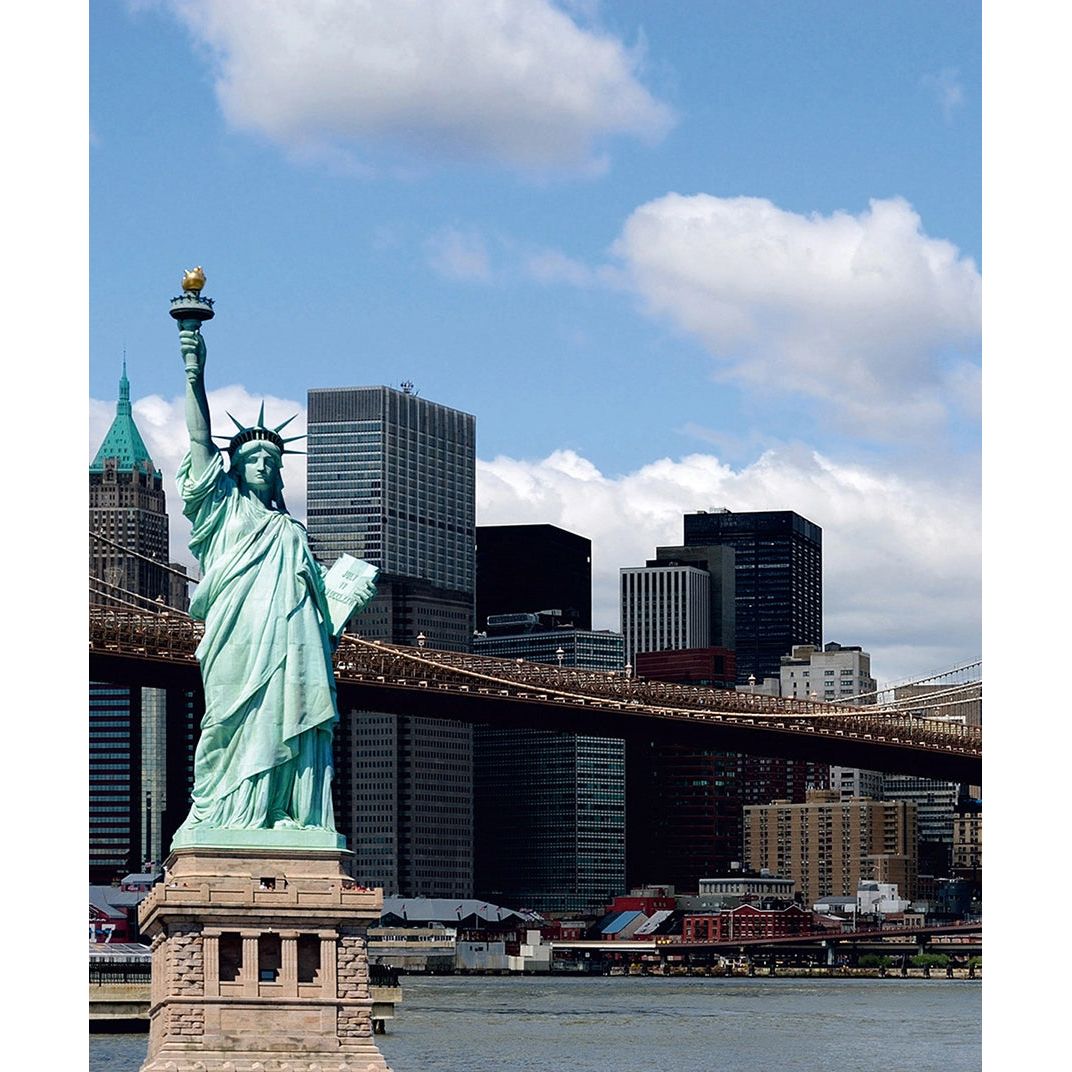 Statue of Liberty: NYC Waterfront View Wall Mural