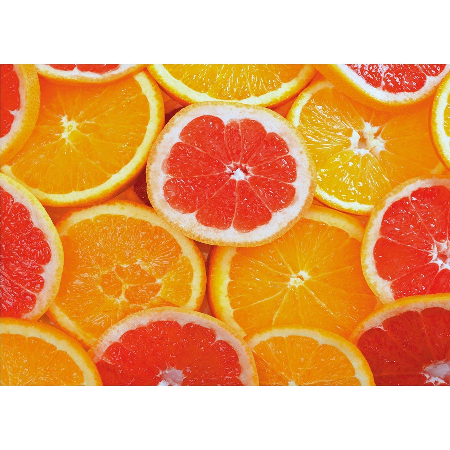 Citrus Delight: Sliced Oranges Wall Mural