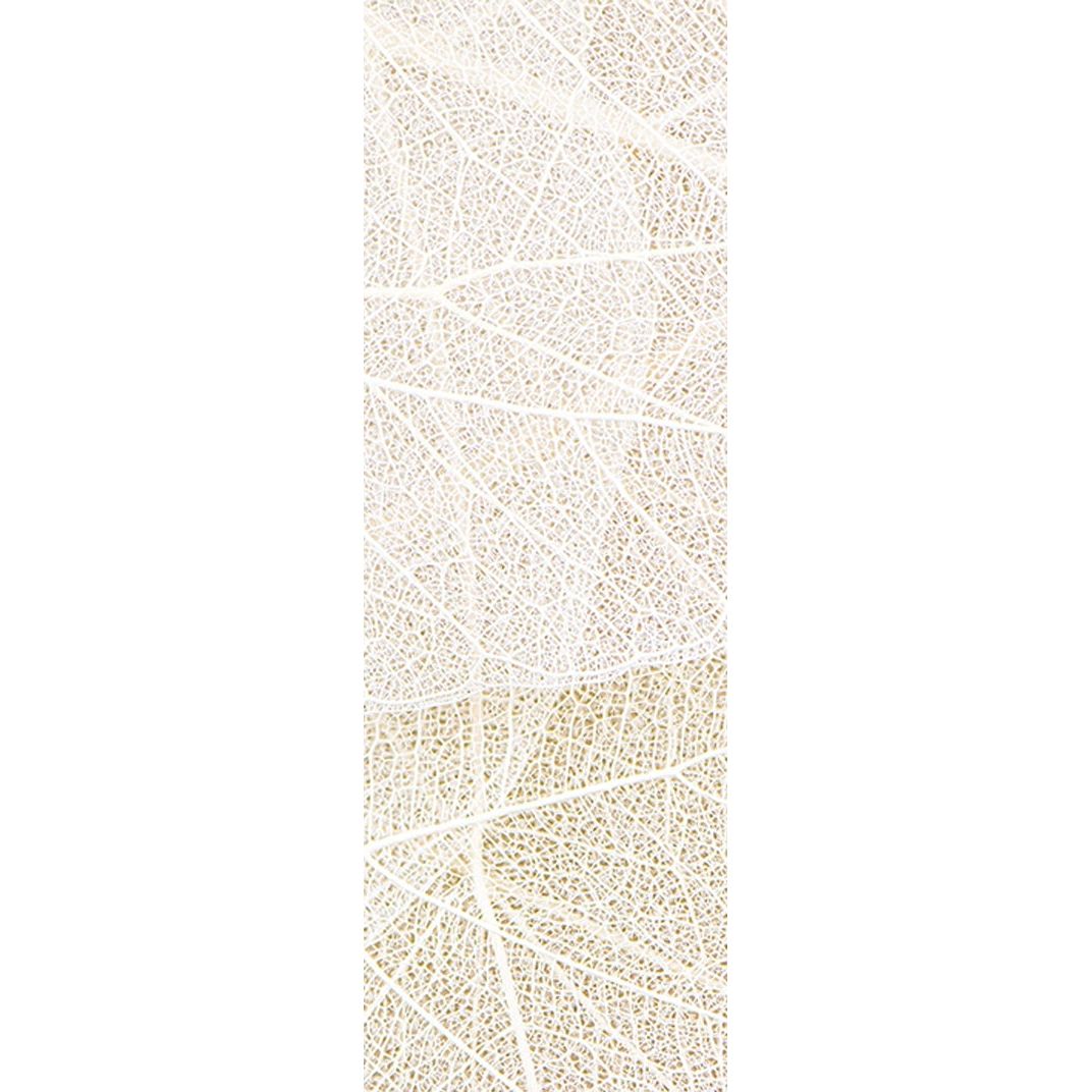 Cream Leaf Strings Wall Mural: Nature's Elegance