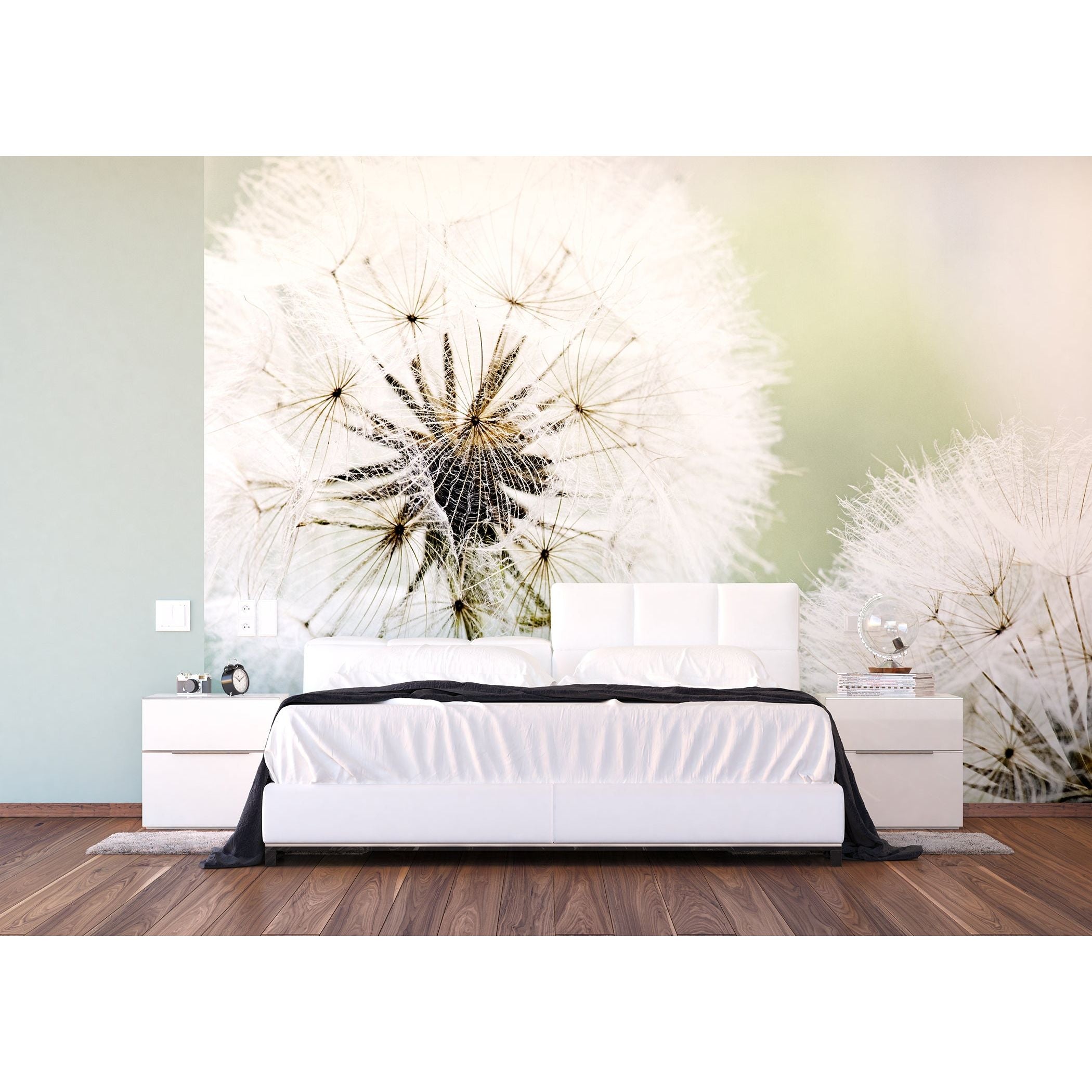 Whispers of Nature: Ethereal Dandelion Art Wall Mural