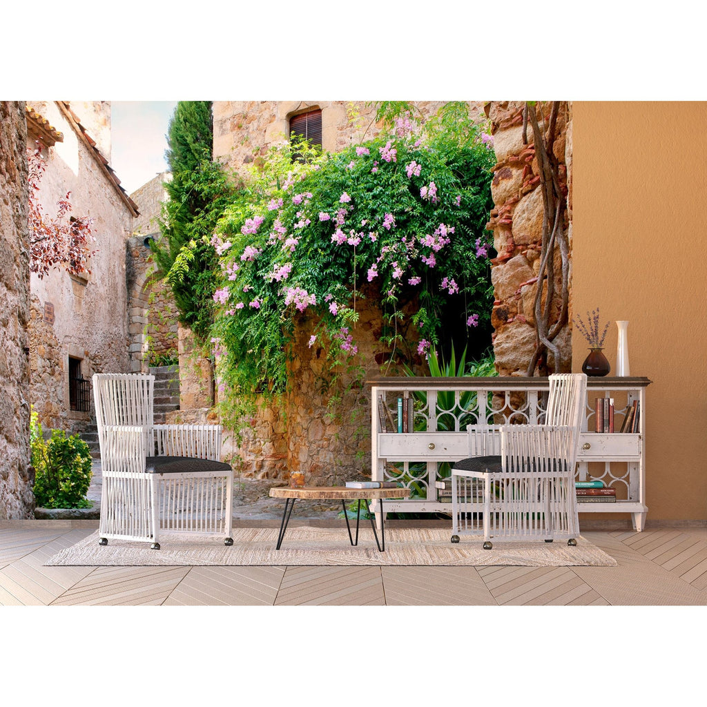 Enchanted Cobblestone: Mediterranean Bliss Wall Mural