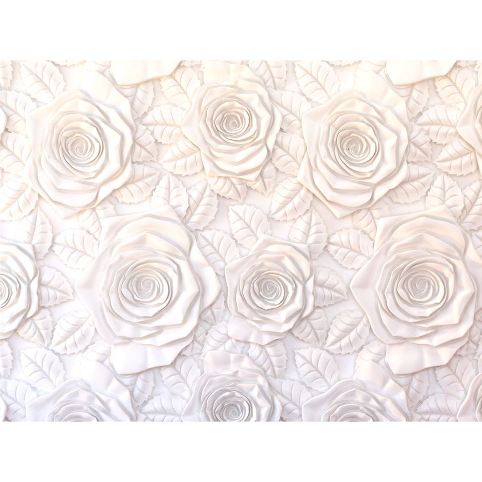 White Floral Wall Murals - Blossom Your Space with Elegant Blooms