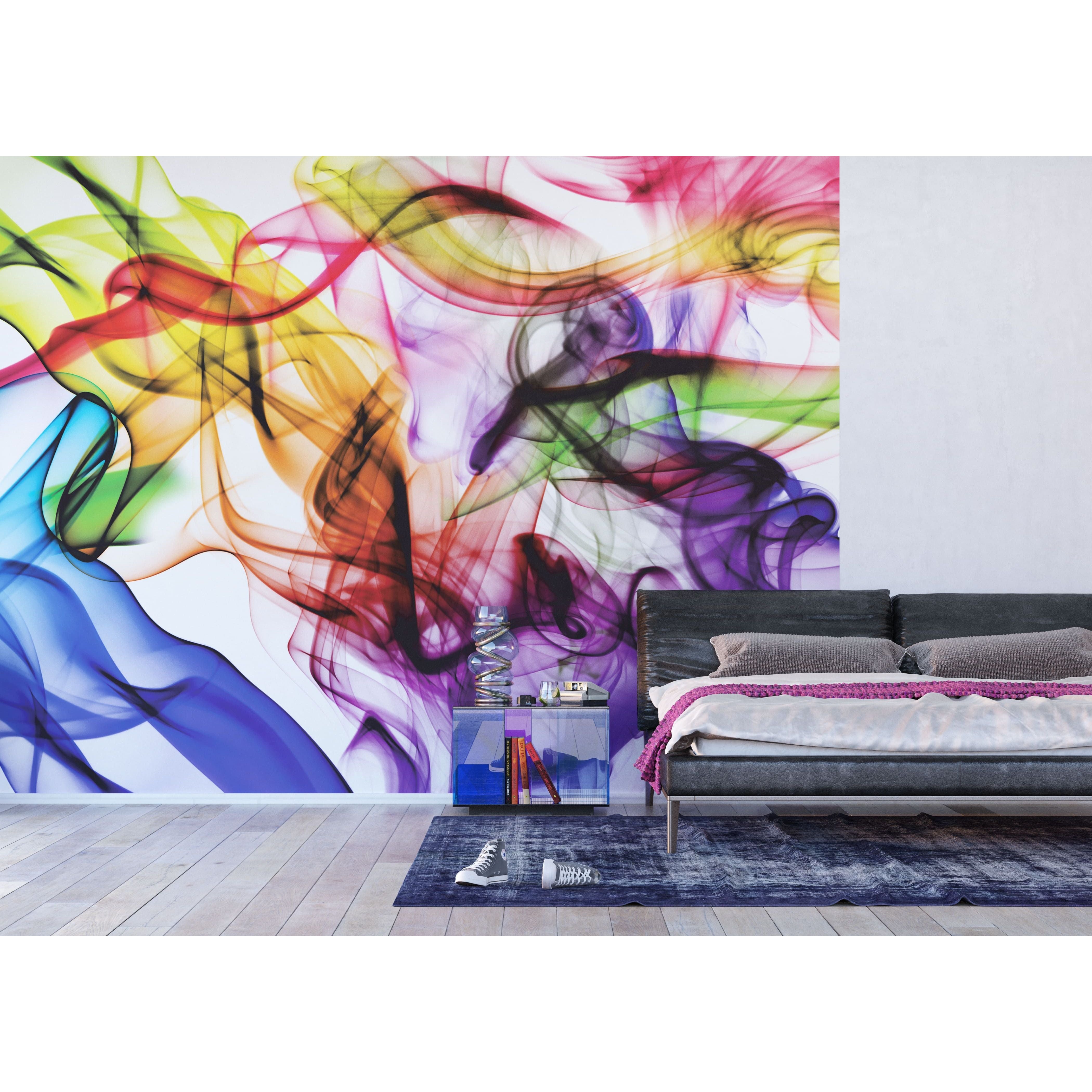 Dance of Colors Wall Mural: Ignite Your Space with Vibrant Abstraction